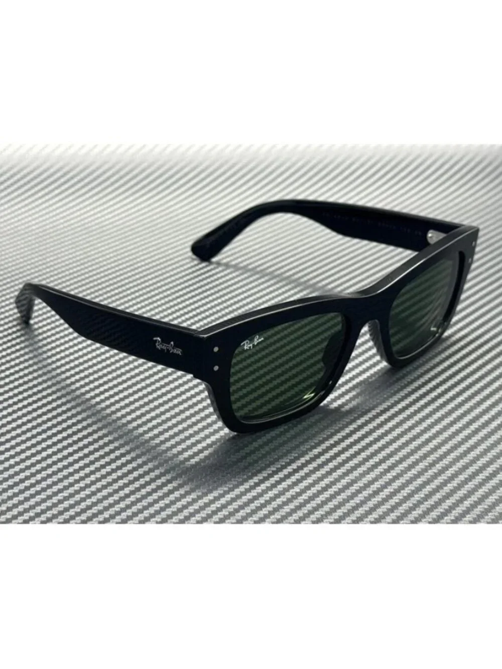 New Ray-Ban Men Black Sunglasses 55-20-145
